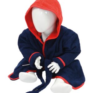 ARTG® Babiezz® Baby/Toddler Hooded Bathrobe - 2 Colourways blue red