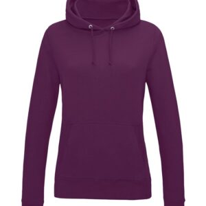 AWDis Just Hoods Women's College Hoodie - Plum