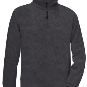 B&C Collection Highlander+ Fleece ¼Zip Pullover - Charcoal