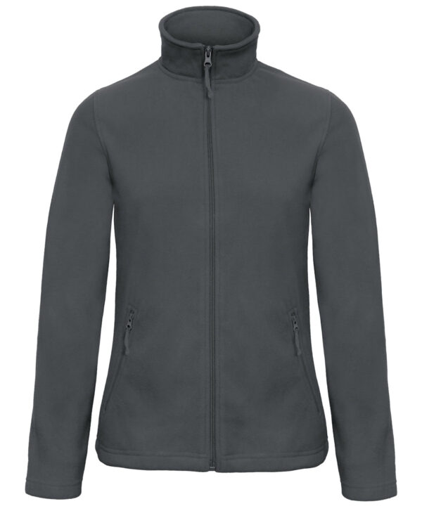 B&C Collection ID.501 Women's Fleece; Full zip - Dark Grey