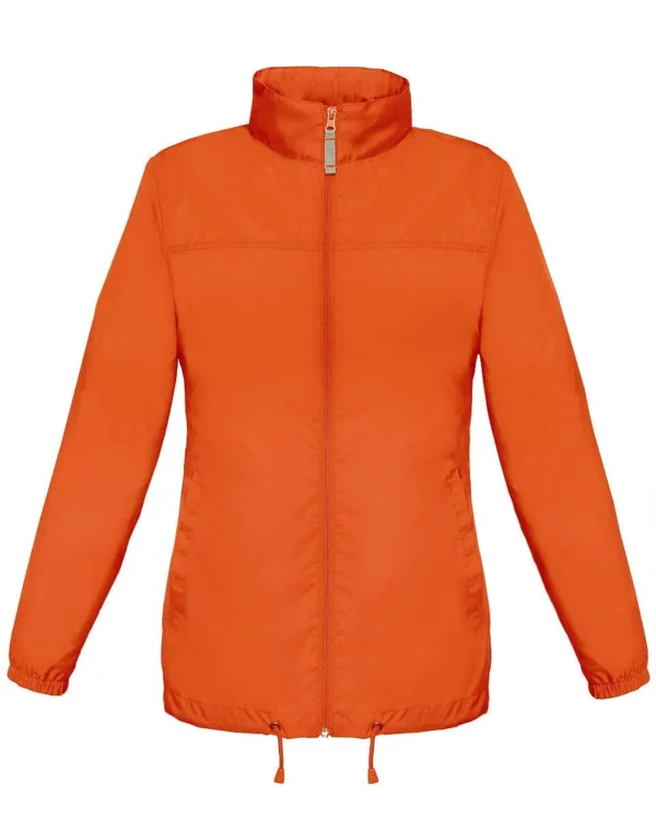 B&C Sirocco Women's Lightweight Windbreaker - Orange