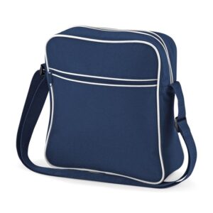 Bagbase Retro flight bag - French Navy/White