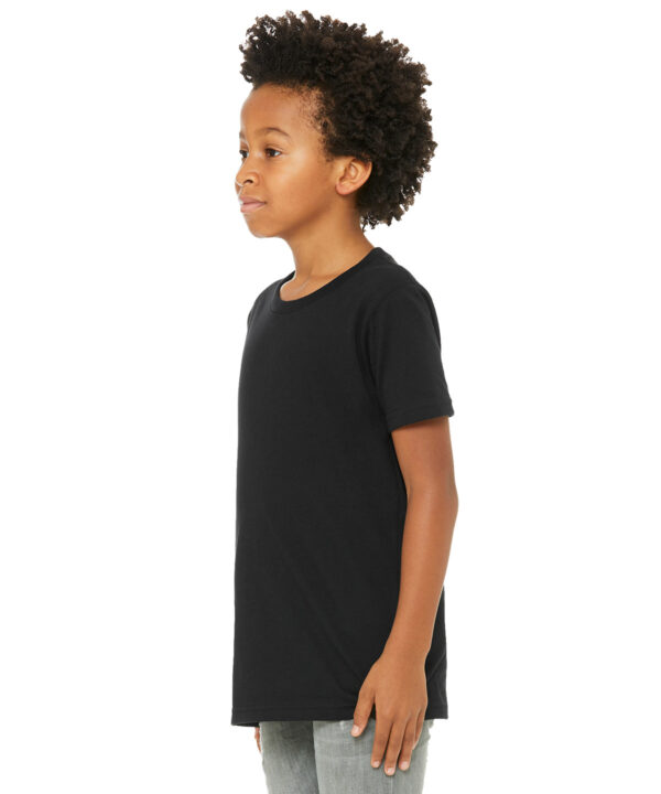 Bella+Canvas Youth Jersey Short-sleeve Tee black side