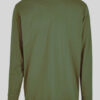 Build Your Brand Long-sleeve T-shirt with Cuff Rib olive