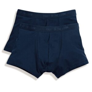 Fruit of the Loom Classic Shorty Boxer Shorts (2 Pair Box) - Underwear Navy