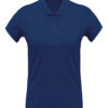 Kariban Ladies’ organic piqué short-sleeved polo shirt - French Navy Heather