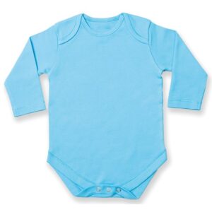 Larkwood Long Sleeve Baby Bodysuit - Surf Blue