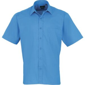 Premier Short Sleeve Poplin Shirt - Sapphire