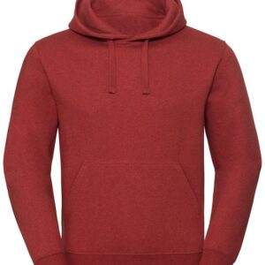 Russell Authentic Hooded Sweatshirt - Brick Red Melange