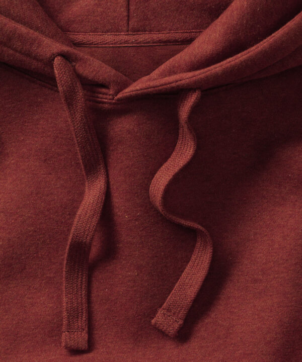 Russell Authentic Hooded Sweatshirt - Brick Red Melange ties