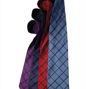 Premier Woven Silk Tie - Grand Line Check - Wide 4in.