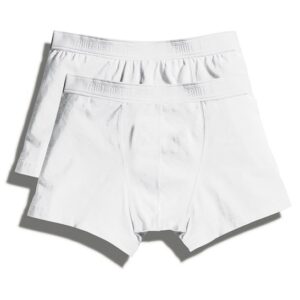 Fruit of the Loom Classic Shorty Boxer Shorts (2 Pair Box) - white